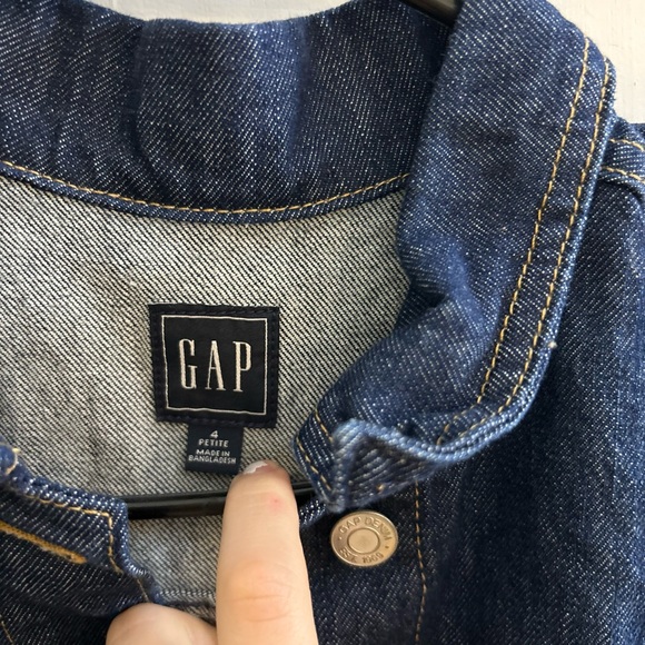 Gap Blue Denim belted Mini Dress / 4 Petite - Picture 7 of 7
